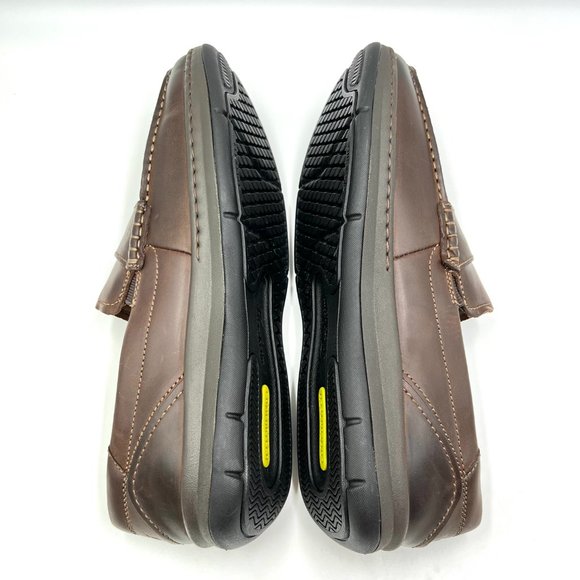NEW Florsheim Mens Size 8‎ Central Penny Brown Leather Slip On Loafers Shoes
